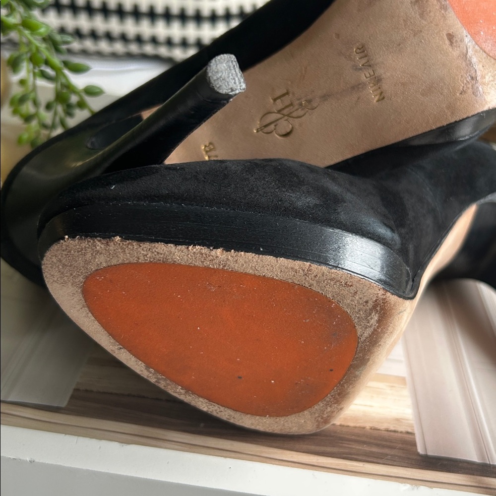 Sexy Cole Haan Black Suede Pumps Size 7 - Picture 5 of 7